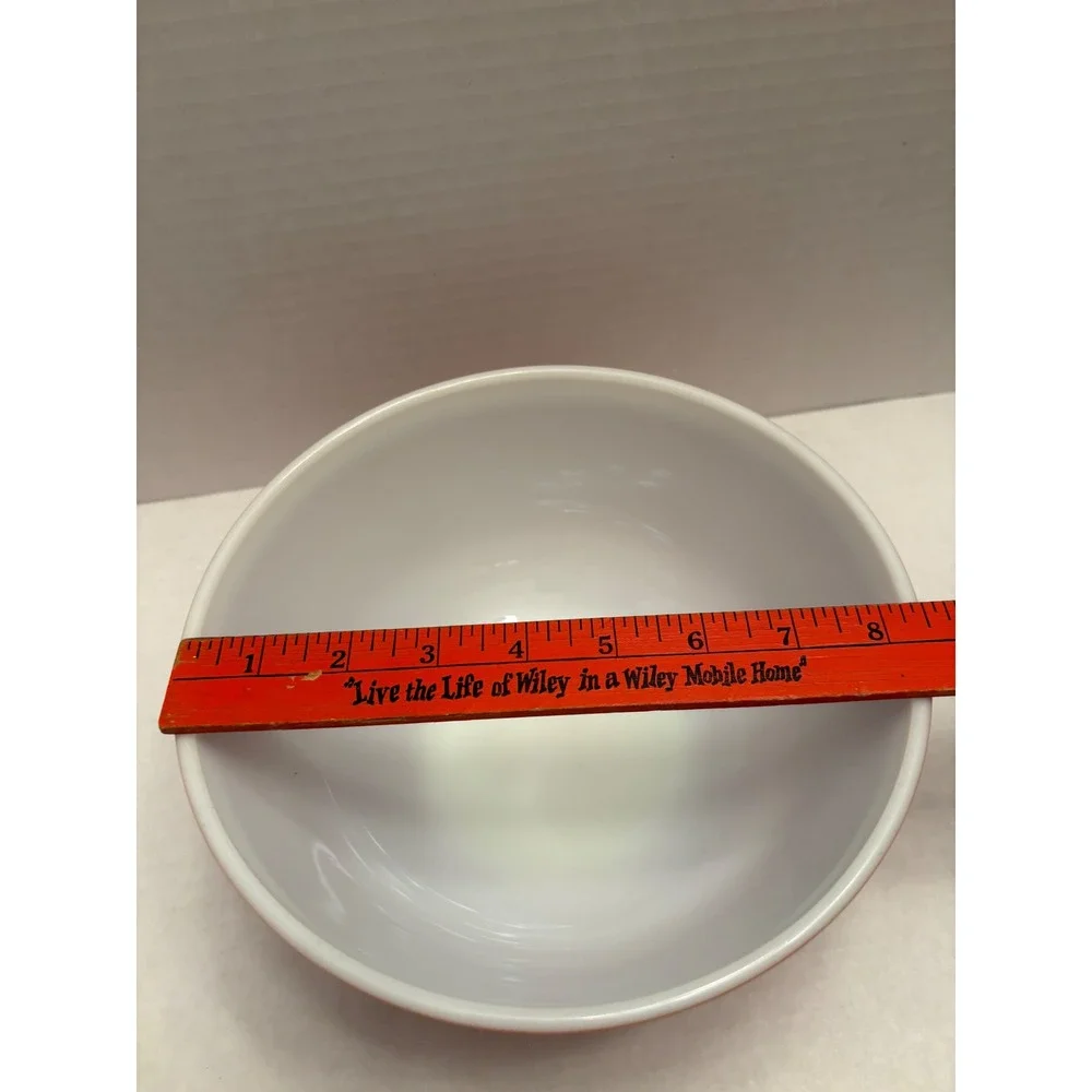 Vintage Pyrex Autumn Harvest 403 Mixing Bowl 2.5 Qt Orange Wheat Stalks